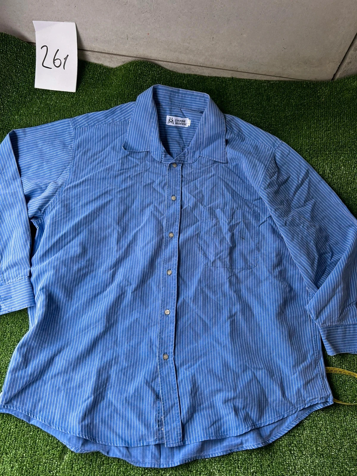 Chemise à rayures bleu l’homme moderne taille 45/46